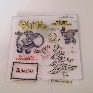 Christmas Cheer CTMH clear stamp set.